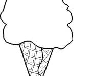 Coloriage Grosse glace pour les gourmands