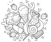 Coloriage Illustration de glace