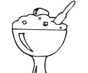 Coloriage Verre de glace maternelle