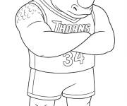 Coloriage et dessins gratuit Archie Everhardt en maillot de basketball à imprimer