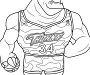 Coloriage Archie Everhardt, le rhinoc&eacute;ros en portrait