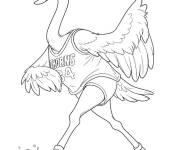 Coloriage Autruche du film Goat r&ecirc;ver plus haut