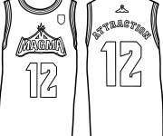 Coloriage Maillot de Attraction dans le film Goat