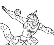 Coloriage et dessins gratuit Modo Olachenko dribble un Roarball à imprimer