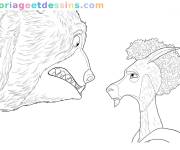 Coloriage Will Hariss face &agrave; face &agrave; son adversaire