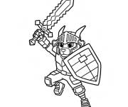 Coloriage et dessins gratuit Will Hariss style Minecraft à imprimer