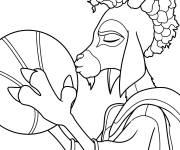 Coloriage Will Harris embrasse le Roarball