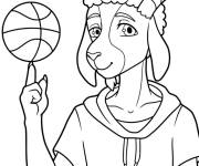 Coloriage et dessins gratuit Will Harris fait tourner le Roarball à imprimer