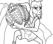Coloriage Will Harris serre le Roarball