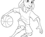 Coloriage Will jouant au basket