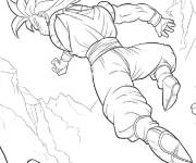 Coloriage Gogeta au combat