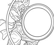 Coloriage Gogeta bloque une explosion d'&eacute;nergie