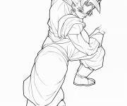 Coloriage Gogeta Blue