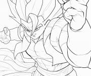 Coloriage Gogeta Blue &agrave; t&eacute;l&eacute;charger