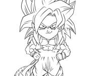 Coloriage et dessins gratuit Gogeta chibi à imprimer