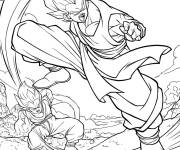 Coloriage Gogeta contre Zamasu