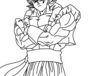 Coloriage et dessins gratuit Gogeta croisant les bras à imprimer