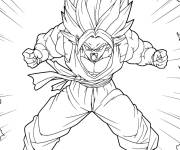 Coloriage Gogeta de l'anime Dragon Ball Z