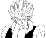 Coloriage et dessins gratuit Gogeta en col&egrave;re  à imprimer