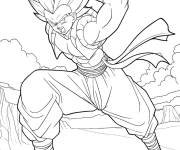 Coloriage Gogeta en dansant