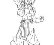 Coloriage et dessins gratuit Gogeta f&eacute;roce à imprimer
