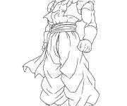 Coloriage et dessins gratuit Gogeta toujours pret pour le combat à imprimer