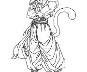 Coloriage et dessins gratuit Gogeta tout confiant à imprimer