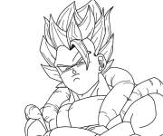 Coloriage et dessins gratuit H&eacute;ros Gogeta à imprimer
