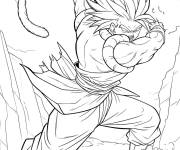 Coloriage Image pour les fans de Gogeta