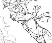 Coloriage Kamehameha de Gogeta pour les enfants