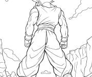 Coloriage Le triomphe de Gogeta