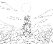 Coloriage Ultra Gogeta