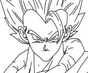Coloriage et dessins gratuit Visage de Gogeta à imprimer