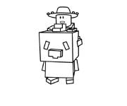 Coloriage et dessins gratuit Fermier facile de Grow a Garden à imprimer