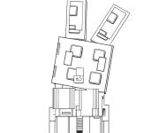 Coloriage Lapin de Cultiver un jardin