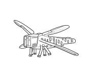 Coloriage Libellule de Grow a Garden