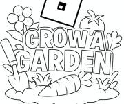 Coloriage Logo de Grow a Garden