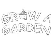 Coloriage Logo Grow a Garden facile