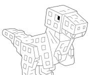 Coloriage et dessins gratuit T-Rex de Cultiver un jardin à imprimer