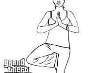 Coloriage et dessins gratuit Amanda de GTA 5 à imprimer