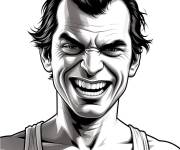 Coloriage Aper&ccedil;ue proche de Trevor Philips (GTA V