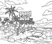 Coloriage Beach Mayhem dans Grand Theft Auto