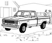 Coloriage et dessins gratuit Camionnette de GTA à imprimer