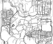 Coloriage Carte de San Andreas