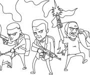 Coloriage Chibi Grand Theft Auto