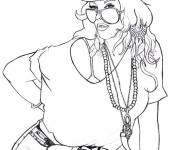 Coloriage et dessins gratuit Fille de GTA à imprimer