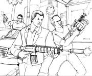 Coloriage Gangs de GTA