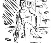Coloriage et dessins gratuit Gangster de GTA à imprimer