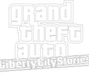 Coloriage Logo de GTA Liberty City