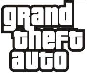 Coloriage et dessins gratuit Logo Grand Theft Auto à imprimer